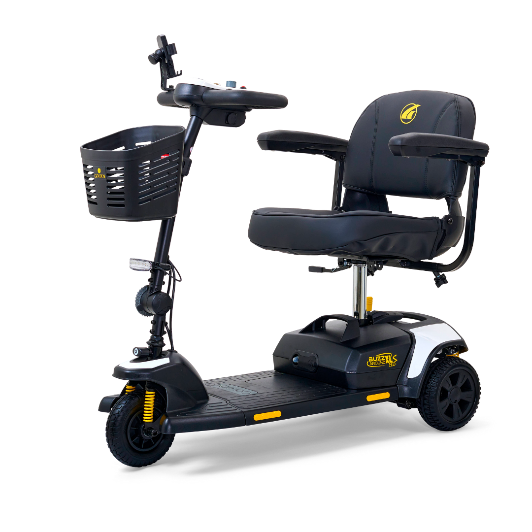 Golden Tech Buzzaround XLS-HD 3-Wheel Portable Scooter with Suspension - Senior.com Mobility Scooters